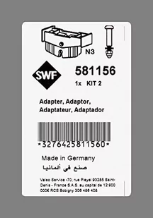 Valeo zestaw adaptorow do wycieraczki swf 581156 - Wycieraczki samochodowe - miniaturka - grafika 1