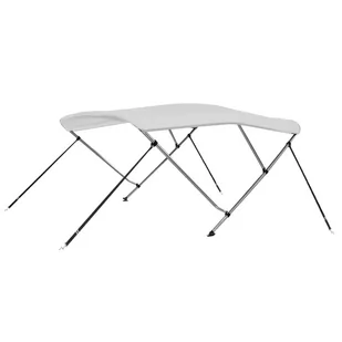 shumee Bimini daszek do łodzi z 3 łukami biały 183x160x137 cm - Żeglarstwo - miniaturka - grafika 1