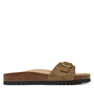 Klapki Scholl Estelle F32156 Khaki - Klapki i japonki damskie - miniaturka - grafika 1