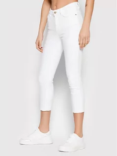 Spodnie damskie - Guess Jeansy W2GA74 D4DN1 Biały Skinny Fit - grafika 1