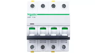 Schneider Electric Wyłącznik nadprądowy iC60N 4P C16 6kA A9F04416 - Bezpieczniki elektryczne - miniaturka - grafika 1