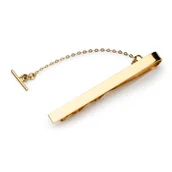 Krawaty i muchy męskie - Spinka do krawata z pozłacanego srebra 925 - miniaturka - grafika 1