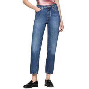 Spodnie damskie Tommy Hilfiger Beth z wysokim stanem-W28 - Spodnie damskie - miniaturka - grafika 1