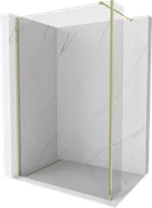 Ścianki i drzwi prysznicowe - Mexen Kioto ścianka prysznicowa Walk-in 105 x 40 cm, transparent, złota - 800-105-212-50-00-040 - miniaturka - grafika 1
