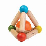 Grzechotki dla dzieci - Plan Toys Profilowana grzechotka trójkąt PT5244 - miniaturka - grafika 1