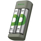 Ładowarki i akumulatory - Ładowarka GP Eco E221 + 2× AA ReCyko 2100 - miniaturka - grafika 1