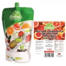 Purena Nektar z czerwonych grejpfrutów 50% soku zagęszczony 1 kg - Soki i napoje niegazowane - miniaturka - grafika 1