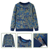 Bluzy dla dziewczynek - Bluza dziecięca - khaki - 116 - Bluza Dla Dziecka - miniaturka - grafika 1