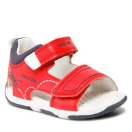 Sandały damskie - Geox Sandały B S.Tapuz B. B B150XB 05410 C7217 Red/Navy - miniaturka - grafika 1