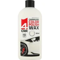 Kosmetyki samochodowe - Wosk koloryzujący Carnauba do karoserii biały 500 ml 4CAR - miniaturka - grafika 1