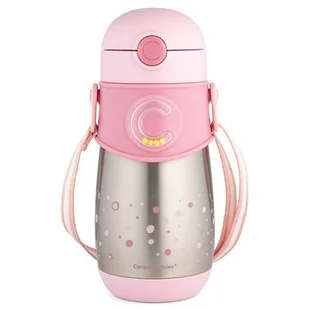 Canpol babies Canpol Bidon termiczny z silikonową rurką 300 ml pink | szybka  | szeroki wybór kubków dla dzieci w każdym wieku - Bidony dla dzieci - miniaturka - grafika 1