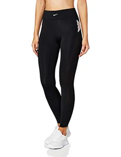 Nike Damskie spodnie sportowe W Np Capsule Tight Aero-Adapt czarny Czarny / (Metallic Silver) L - Spodnie damskie - miniaturka - grafika 1