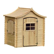 Place zabaw - Domek dziecięcy z podłogą drewnianą 1,1m2 - 146x112xH152cm - Timbela M550 - miniaturka - grafika 1