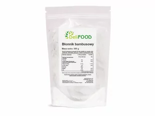Błonnik bambusowy (mąka bambusowa) 500g DeliFood >>dostawa już od 6 zł, zapraszamy!<< - Mąka Błonnik bambusowy (mąka bambusowa) 500g DeliFood >>dostawa już od 6 zł, zapraszamy!<< - Mąka - miniaturka - grafika 1
