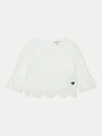 Bluzki damskie - Guess Bluzka J5RH04 WGWR0 Biały Regular Fit - miniaturka - grafika 1