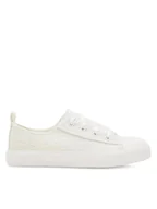 Buty dla dziewczynek - Nelli Blu Trampki CSS20377-30 Biały - miniaturka - grafika 1