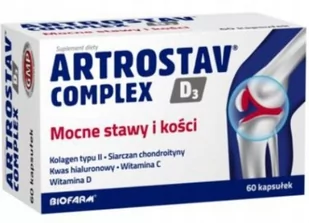 Biofarm SP.Z O.O. Artrostav Complex D3 60 kapsułek 3772521 - Leki przeciwbólowe - miniaturka - grafika 1