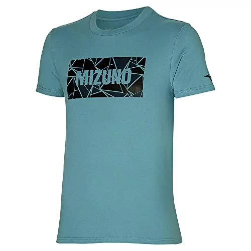 Mizuno Koszulka damska Athletic T-Shirt, Kolor: niebieski dymny., XL