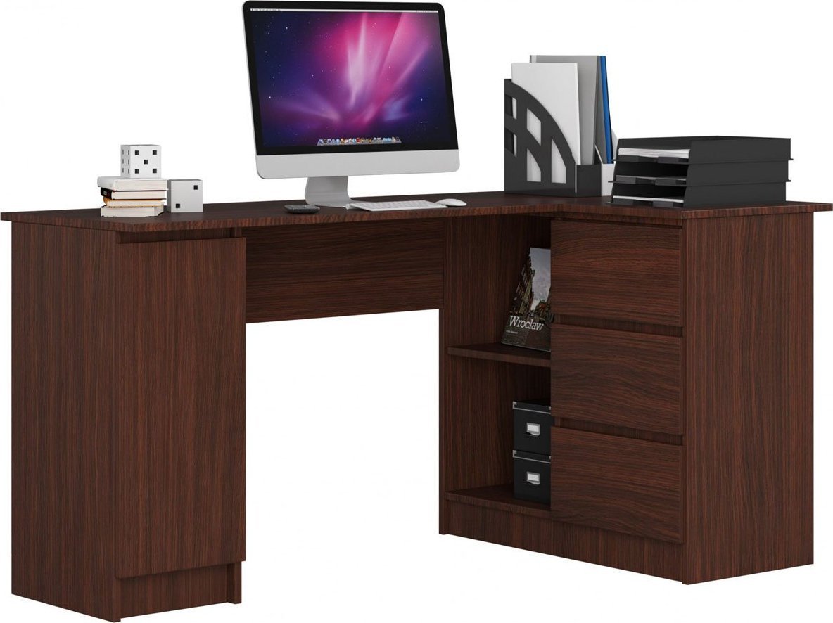 Elior Biurko narożne wenge prawostronne - Osmen 4X