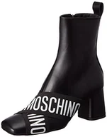 Botki damskie - Love Moschino Damskie sztyblety SCA.nod.grosso75 Vitello czarne, 35 EU - miniaturka - grafika 1