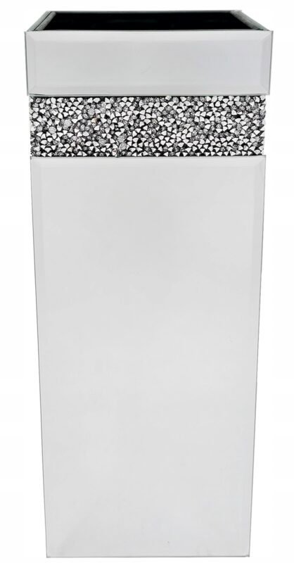 WAZON LUSTRZANY OSŁONKA FLAKON SZKLANY KRSZYTAŁ CRYSTAL 25 cm