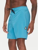 Kąpielówki męskie - Volcom Szorty kąpielowe Lido Solid A0812416 Niebieski Regular Fit - miniaturka - grafika 1