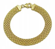 Bransoletki - Bransoletka Złota Damska Bismark 12,70 mm pr 585 Grawer Gratis - miniaturka - grafika 1