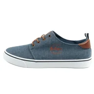 Trampki męskie - Buty Lee Cooper LCW-25-02-3242M trampki męskie jeans niebieskie - miniaturka - grafika 1