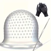 Pozostałe akcesoria fryzjerskie - TEMU Kapelusz do kolorowania włosów z haczykiem, styl włosów normalny, narzędzia i akcesoria do kolorowania włosów, kapelusz do kolorowania włosów z - miniaturka - grafika 1