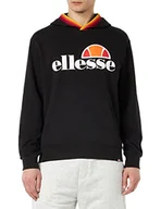Bluzy męskie - ellesse Męska bluza z kapturem, czarna, XXL, czarny, XXL - miniaturka - grafika 1