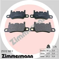 Klocki hamulcowe - Klocki hamulcowe - komplet ZIMMERMANN 25512.180.1 - miniaturka - grafika 1