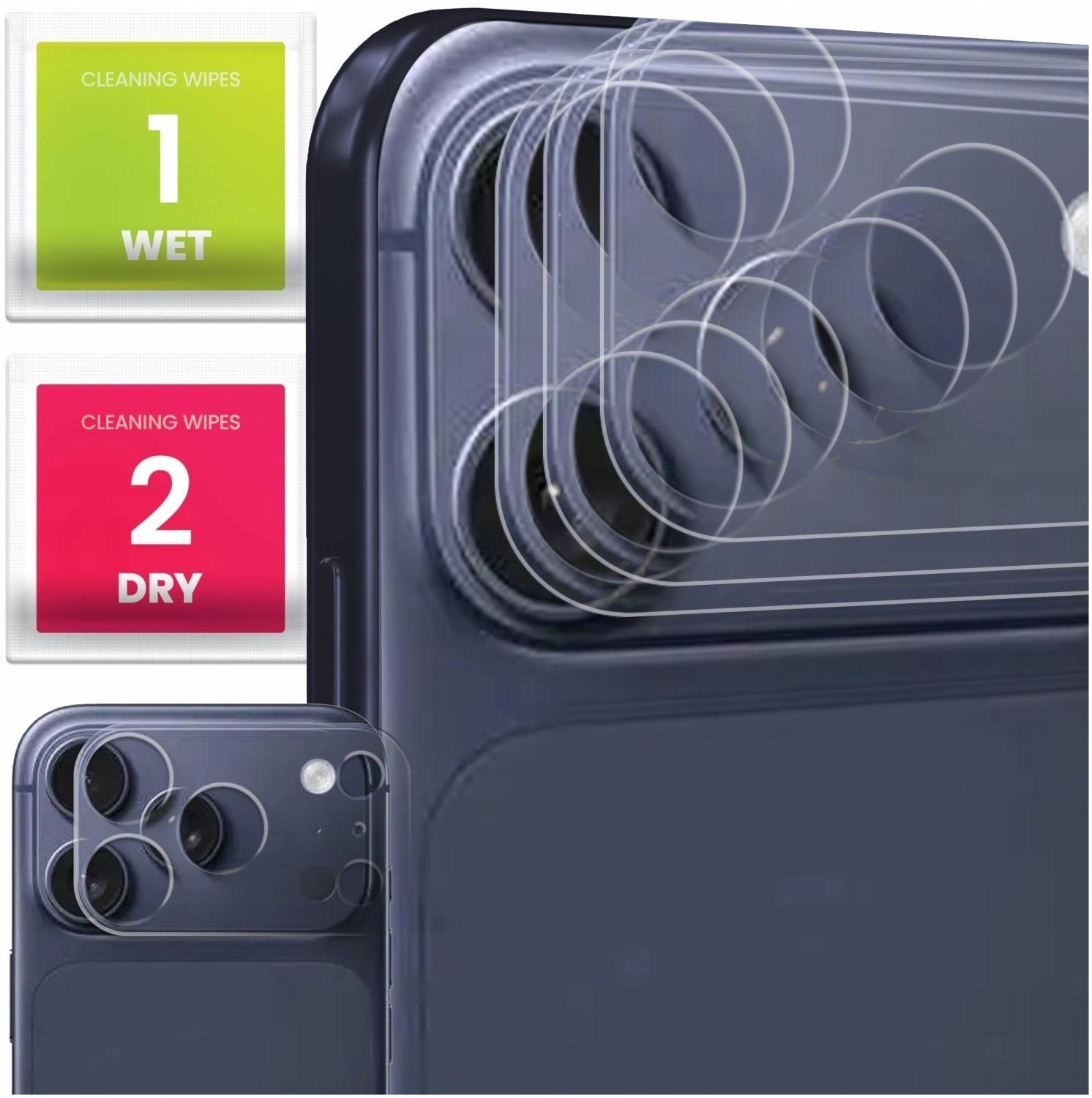 3-PAK Szkło Na Aparat Do Apple iPhone 17 Pro Hartowane, Ochronne, 9H