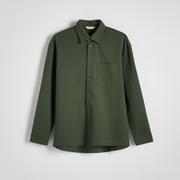 Koszule męskie - Reserved - Koszula comfort fit - Khaki - miniaturka - grafika 1