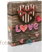 Albumy fotograficzne - Lotmar Album wsuwany Wood Love czerwony (304 zdjęć 10x15) - miniaturka - grafika 1