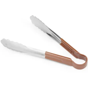 Szczypce do serwowania potraw HACCP 250 mm - brązowe - Hendi 171929 - Akcesoria gastronomiczne - miniaturka - grafika 1