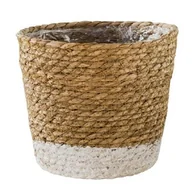 Donice - Osłonka kosz moroccan biały M 17,5 cm - miniaturka - grafika 1