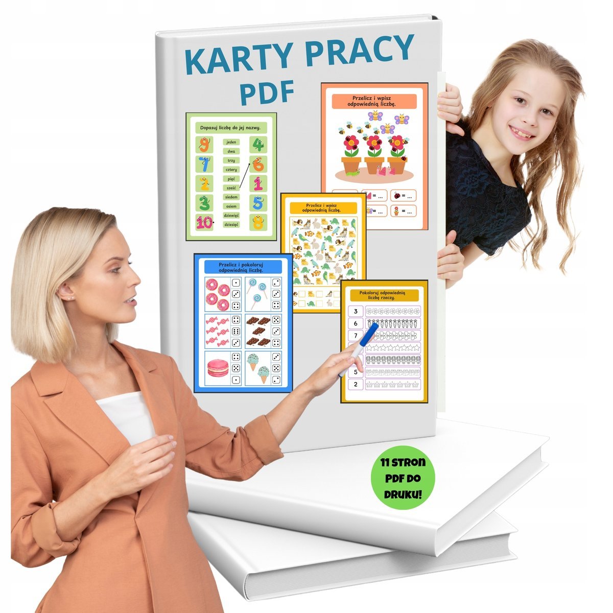 POMOCE DYDAKTYCZNE PDF LICZBY DO 10 KARTY PRACY KLASY 1-3 DO DRUKU