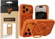 Etui i futerały do telefonów - SUPERO Etui z podstawką Matte MagSafe Lens do iPhone 17 Pro, pomarańczowe - miniaturka - grafika 1