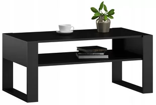 Ława Stolik Kawowy Kaja Czarna Loft Retro 100Cm - Ławy i stoliki kawowe - miniaturka - grafika 1