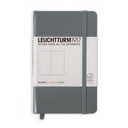 Notesy i bloczki - Leuchtturm, Notes Pocket, 185 stron, gładki, antracytowy - miniaturka - grafika 1