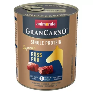 Animonda GranCarno GranCarno Single Protein Konina puszka 800g - Mokra karma dla psów - miniaturka - grafika 1