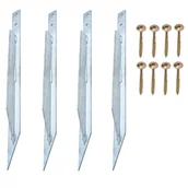 Place zabaw - Kotwy Śledzie Szpilki Do Huśtawki, Domku, Wieży, Placu Zabaw 4 Szt. + Wkręty - miniaturka - grafika 1