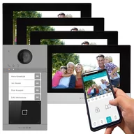 Wideodomofony - Wideodomofon IP czterorodzinny VIDOS ONE S2404-P Monitory  WiFi aplikacja - miniaturka - grafika 1
