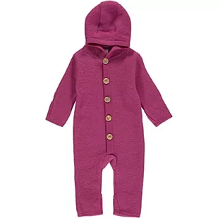 Fred's World by Green Cotton Wool Fleece kombinezon śnieżny dla dziewczynek i dziewcząt, Dark Grey Melange, 80-86 - Kombinezony dla dzieci - miniaturka - grafika 1