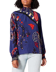Desigual Bluzka damska, niebieski, S - Bluzki damskie - miniaturka - grafika 1