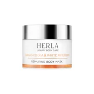 Maseczki do twarzy - Herla Herla Luxury Body Care regenerująca maska do ciała Miłorząb Japoński & Morwa Biała 200ml - miniaturka - grafika 1