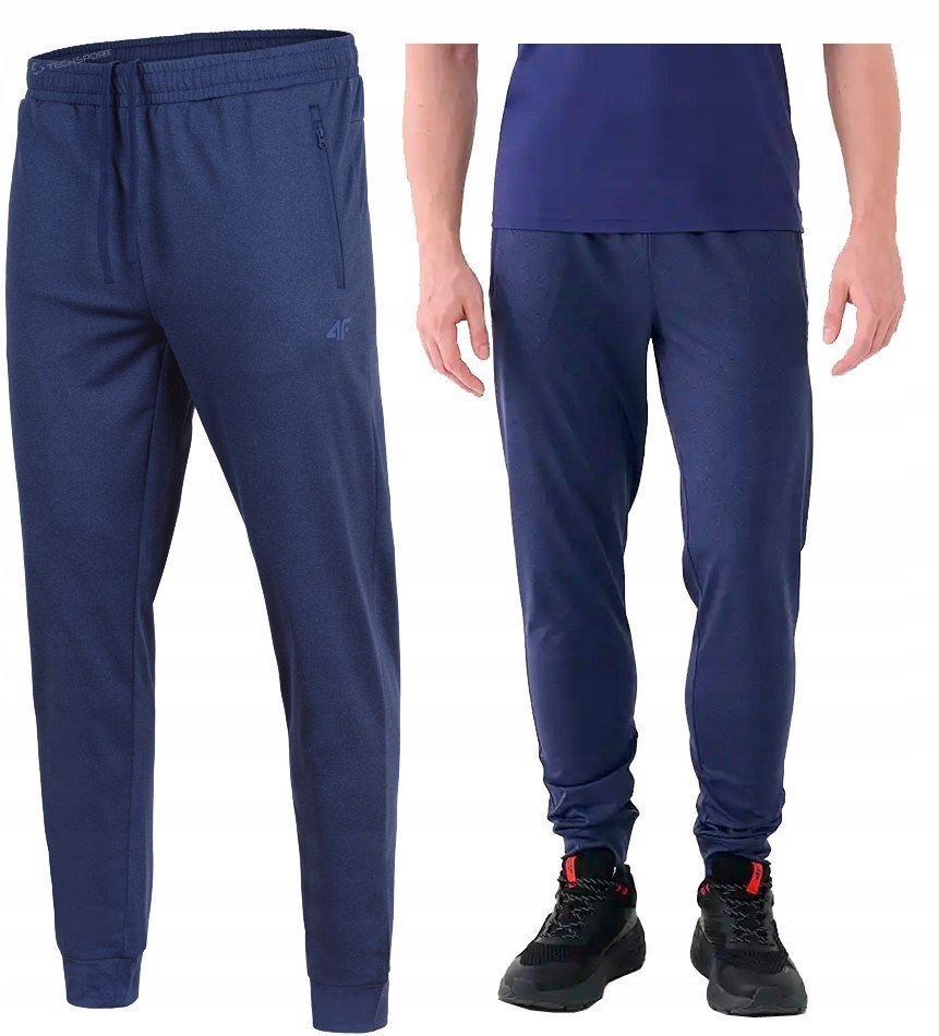 4F MÄSKIE SPODNIE TRENINGOWE SPORTOWE ZAMKI / rozm XL