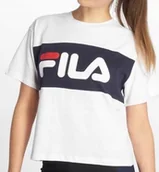 Koszulki i topy damskie - XS KOSZULKA DAMSKA FILA ALLISON TEE BIAŁA BAWEŁNIANA SPORTOWA 682125-I98 - miniaturka - grafika 1