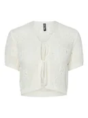 Marynarki i żakiety damskie - Pieces Bolerko "Tama" w kolorze kremowym - miniaturka - grafika 1