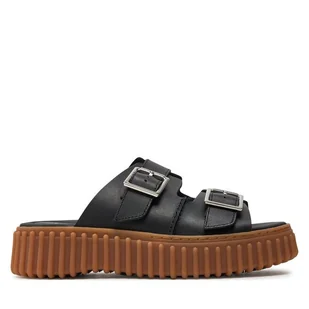 Klapki Clarks Torhill Slide 26176428 Czarny - Klapki i japonki damskie - miniaturka - grafika 1